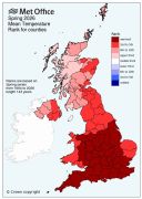 Warmest spring in England and Wales